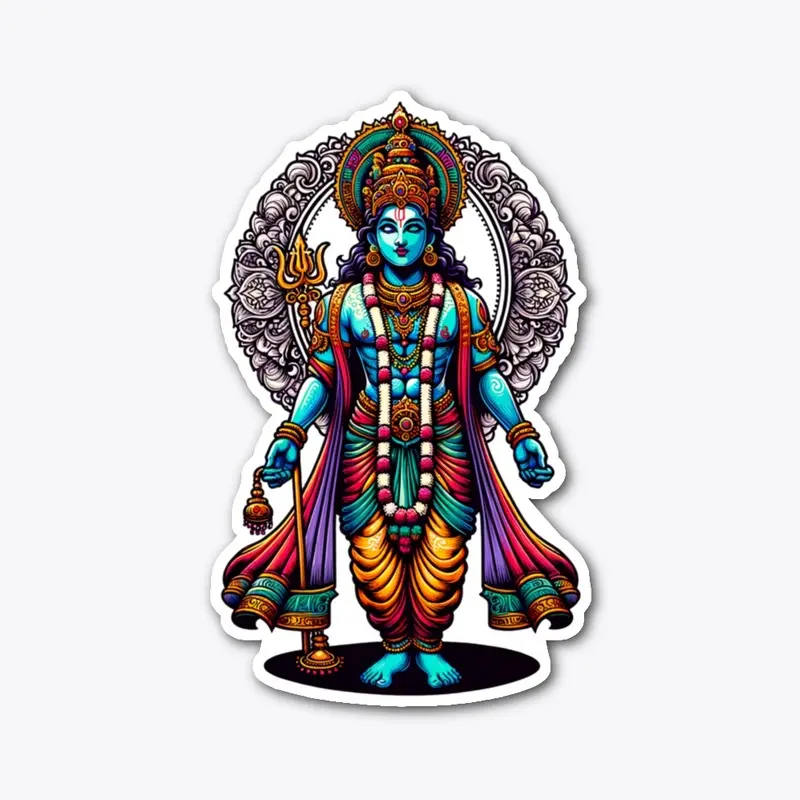 Hindu Deity Krishna Design 4